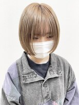 ヘアーデザイン アコースティック(Hair Design ACOUSTIC)&nbsp;ミルクティーベージュボブ