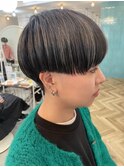 刈り上げマッシュ×グレージュハイライト/似合わせ/ロミー本厚木