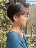 ショートボブパーマ20代30代40代イヤリングカラー大人可愛い