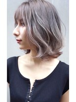 グランアージュ 船橋南口店(grandage)&nbsp;かきあげ前髪/グレーカラー/モノトーン/船橋