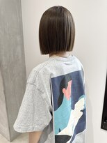 ヨーク(YOKE)&nbsp;YOKE 切りっぱなしボブ大人ボブタイトボブアッシュグレージュ