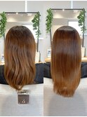 【Before→After】髪質改善トリートメント/サラ艶/カラー