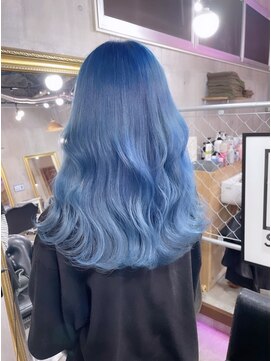 ミラク 町田(MIRAC) 【MIRAC町田店】シャーベットブルーカラー、カラーバター