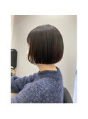 黒髪/グレーベージュ/レイヤーロング/前髪パーマ/所沢ハイライト