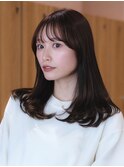 似合わせカット メルティカラー フェミニンロング ミディアム