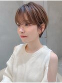 □ ウェーブミディアム似合わせカットメルティカラーショート/