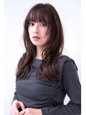 20代30代/大人かわいい/くびれレイヤーカット/インナーカラー