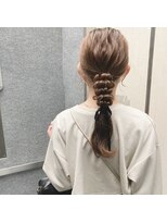 シータ 坂戸北口店(THETA)&nbsp;黒リボン×編みおろし