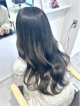 ビューバイネオリーブ 用賀店(Beau'r by neolive) 大人ガーリーダークアッシュ似合わせカットミディアムレイヤー