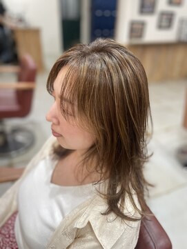 ノーム 横浜(NORM) ケアブリーチベージュ系ハイライトカラー