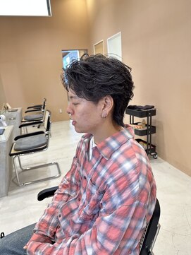 フェザーショート/フェザーパーマ/メンズショート/宇都宮