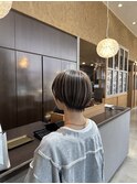アンブレラカラー/マッシュショート/ベージュカラー/30代/40代