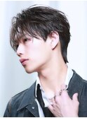 韓国ツーブロックシースルーファザーショートパーマコンマヘア