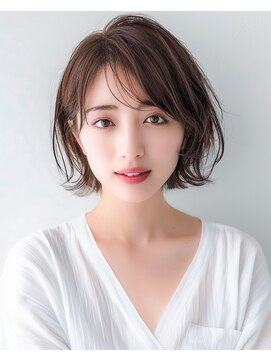 デイジー(Daisy) 小顔効果◎透明感ショートボブ×暗髪アッシュブラウン20代30代