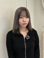 パール(PEAR+L)&nbsp;エンドカラー×前髪ローライト