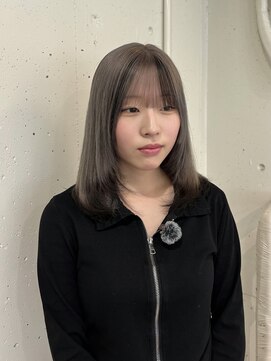 パール(PEAR+L) エンドカラー×前髪ローライト