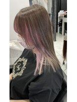 ヘアーデザイン ジェルム(Hair Design germe)&nbsp;インナーペールピンクカラー #しのだスペシャル