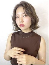 リサ グランシェ(RISA granche) ボブ パーマ オリーブベージュ