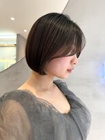 ロンドポレール 北千住(Lond polaire)&nbsp;ミルクグレージュ/くびれレイヤーボブ/韓国巻き/顔周りカット