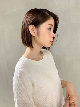 ミィ 表参道(mee.) 【mee.】ブチ　むすべる長さのボブ