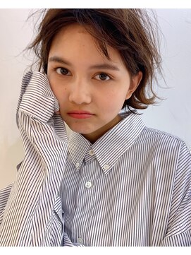 グッデイ ヘアー(GOOD DAY HAIR) シアーベージュ シアーグレージュ ボブ 黒髪 デジタルパーマ