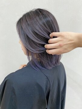 色落ちがグレーになる パープルアッシュ L リアン Lian のヘアカタログ ホットペッパービューティー