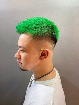 メンズ ラピス(Men's Lapis) グリーンTHAフェード