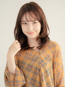 エンタク 新宿三丁目店(enntaku) 【enntaku】シースルーバング マロンカラー