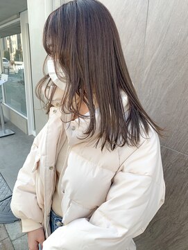 ヨーク(yoke) 【yoke×RYO】マロンベージュ/鎖骨ミディアム/立川