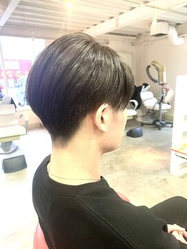 ヘア スパ リゾート リアン(hair spa resort Lien) 前下がりバングスタイル