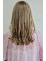 ハピネス 河原町店(Happiness)&nbsp;20代　春っぽくびれミディ　透明感ミルクベージュカラー