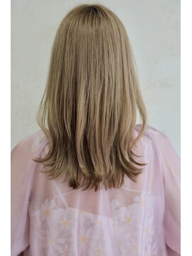 ハピネス 河原町店(Happiness) 20代 春っぽくびれミディ 透明感ミルクベージュカラー