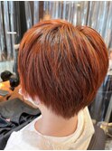 美髪/ブリーチ/オレンジべージュ/大人かわいい/ハイライト[大島]