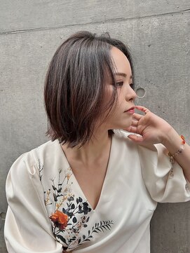 レスピア 銀座中央通り店(Respia) 骨格矯正カット ナチュラル外ハネボブ【銀座】30代40代50代