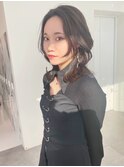 艶髪レイヤーウルフ/まろやかブラウン