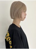 福井 大和田 ハイトーン ホワイトベージュ ボブ 10代 20代