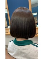 ノート ヘアーサロン(NOTE HAIR SALON)&nbsp;うる艶切りっぱなしボブストレート