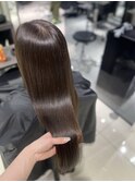 髪質改善カラー　艶髪　赤みなしカラー　銀座