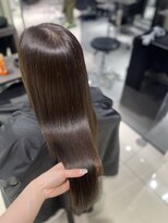 髪質改善カラー　艶髪　赤みなしカラー　銀座