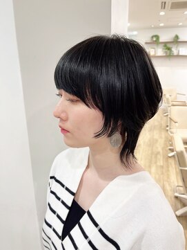 モリオフロムロンドン 松戸店(Morio from London) 【松戸 藤原】マッシュウルフ黒髪大人かわいい