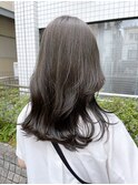 【ブリーチなし】グレージュカラー/レイヤーカット/韓国レイヤー