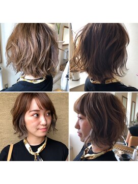 アンジュデメール(Ange'de Mer) ハイライト・ショート・白髪染め・白髪ぼかし・髪質改善