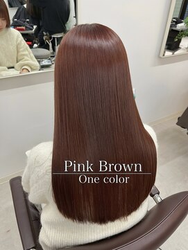 ナンバー アンフィール 渋谷(N° anfeel) 【星野】カラー指名No1/春に流行る ピンクブラウンカラー