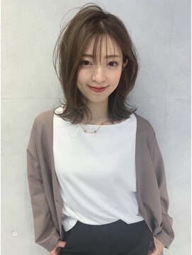 ソラ 京都桂川店(SORA.) 大人可愛いミディアムレイヤー20代30代40代50代