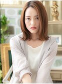外国人風大人ハイライト外ハネ流れるレイヤーh4志木20代30代40代