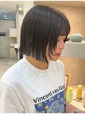 ミニボブ×顔まわりレイヤー