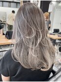 ★デジタルパーマミニウルフチェリーブラウンホワイトグレージュ