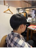メンズ縮毛矯正×ナチュラルマッシュ【カミケン方木田】