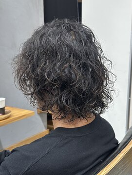 オアシス(oasis) 【oasisオグラ】メンズボブレイヤーグランジウェーブパーマ