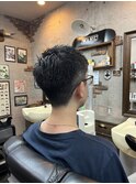 MEN’S HAIR/ブルーブラック/フェザーパーマ/ 印西　印西市